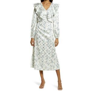 𝅺NEVER Fully Dressed Marble Happy Long Sleeve Dress